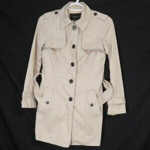 BANANA REPUBLIC | xs - extra small petite | Classic Beige Trench Coat with Belt